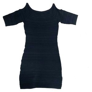 Bebe Ribbed Bandage Dress